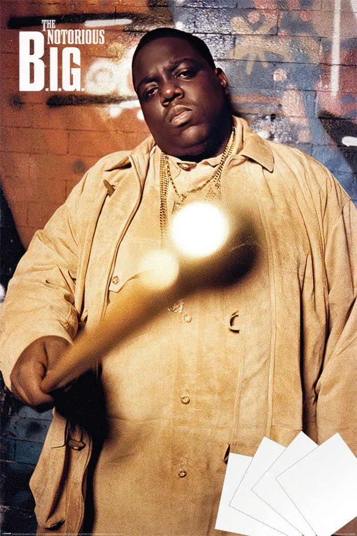 Amazon.com: The Notorious B.I.G. - Music Poster (Gold Cane) (Size